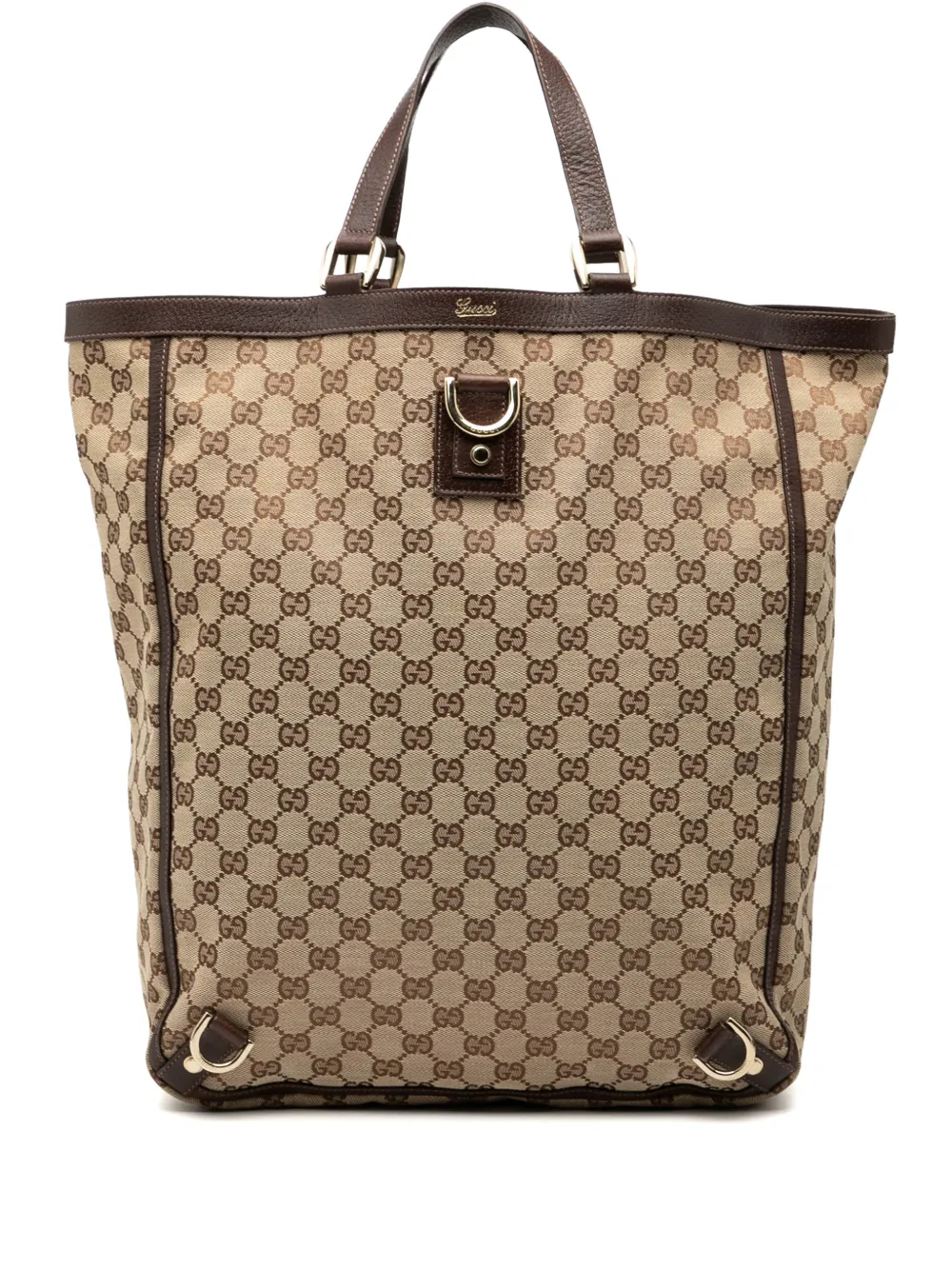 Gucci Pre-Owned 2016-2025 GG Canvas Abbey D Ring tote bag - Marrone