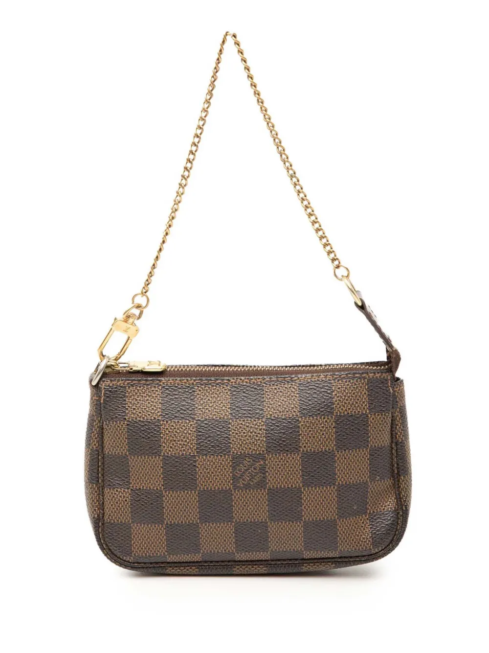 Louis Vuitton Pre-Owned Borsa a mano Mini Pochette Accessoires in tela Damier Ebène 2008 - Marrone