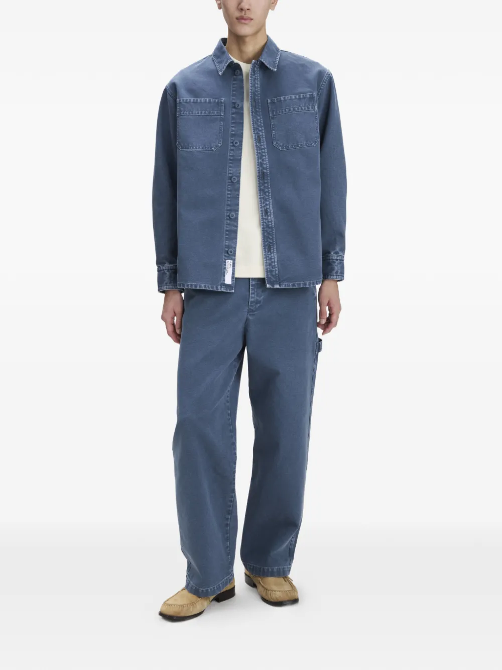 A.P.C. Overhemd met opgestikte zak Blauw
