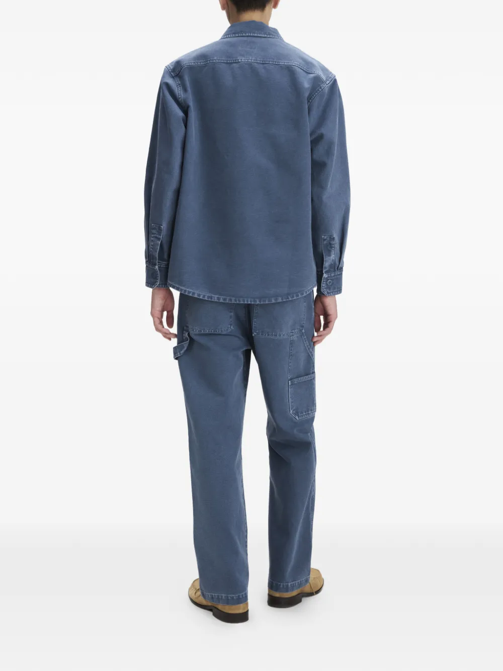A.P.C. Overhemd met opgestikte zak Blauw