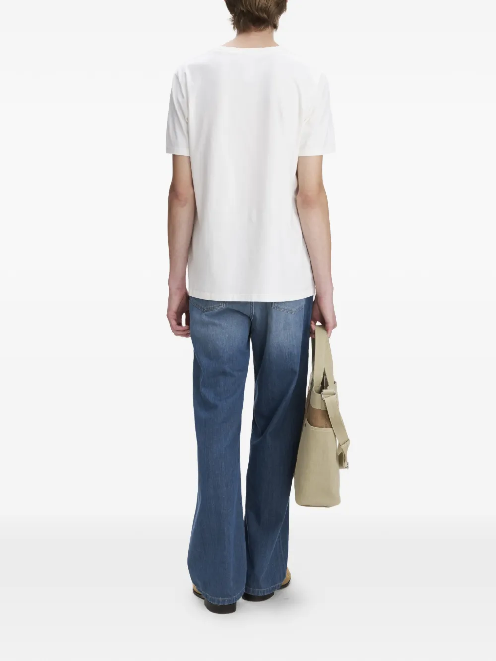 A.P.C. T-shirt met ronde hals Beige
