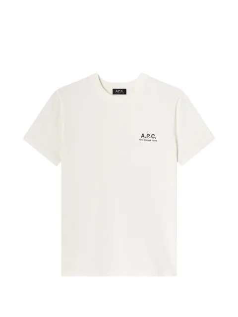 A.P.C. 로고 프린트 크루 넥 티셔츠
