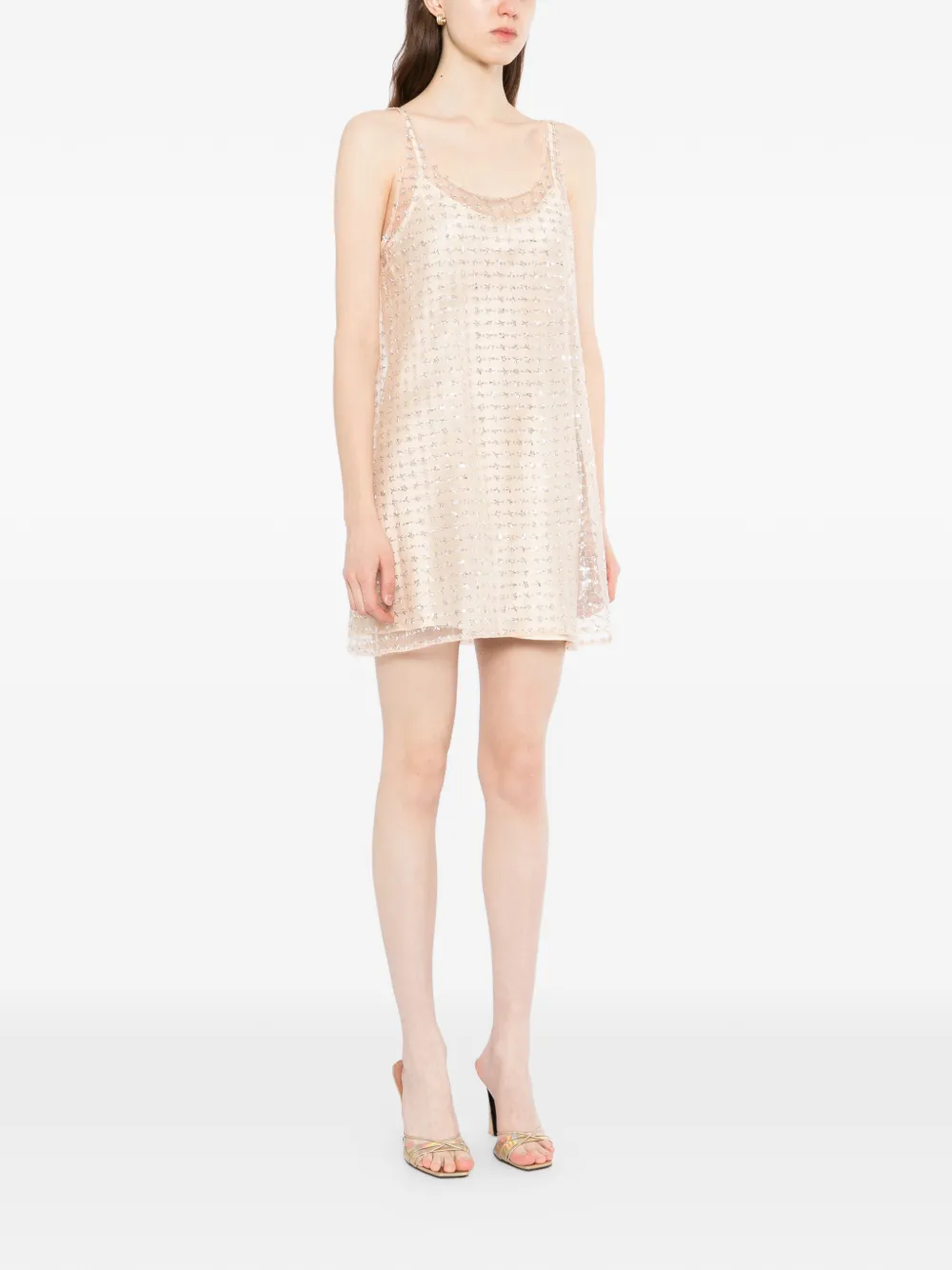  Staud Aurielle Mini Dress - Neutrals 