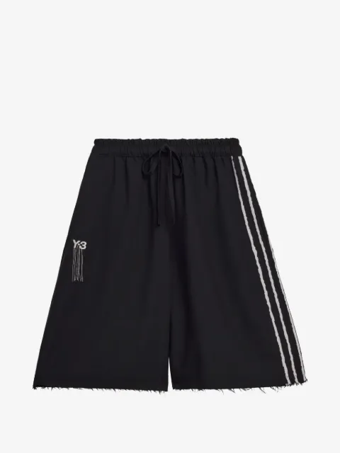 Y-3 raw-cut shorts