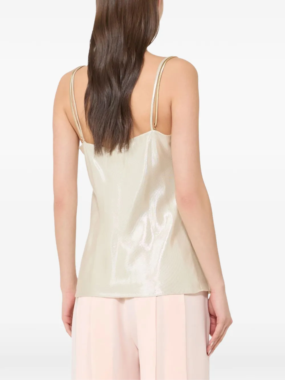 Max Mara Top met V-hals Beige