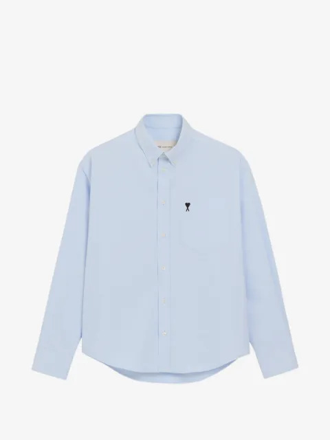 AMI Paris logo-embroidered shirt