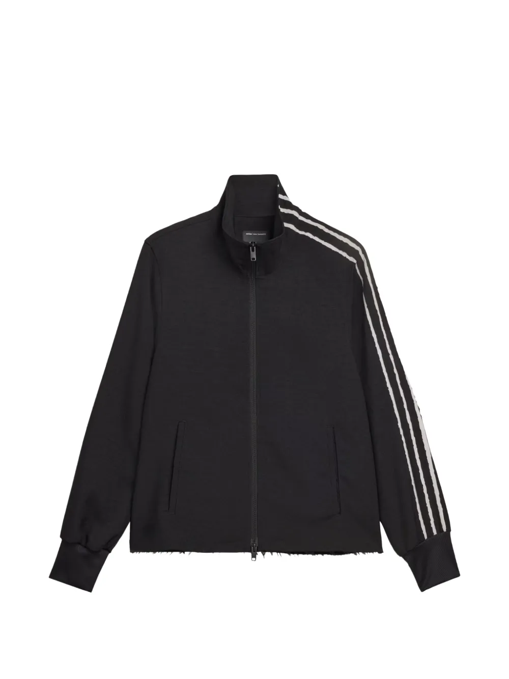 Y-3 stripe-embellishment zip-fastening sweatshirt - Nero