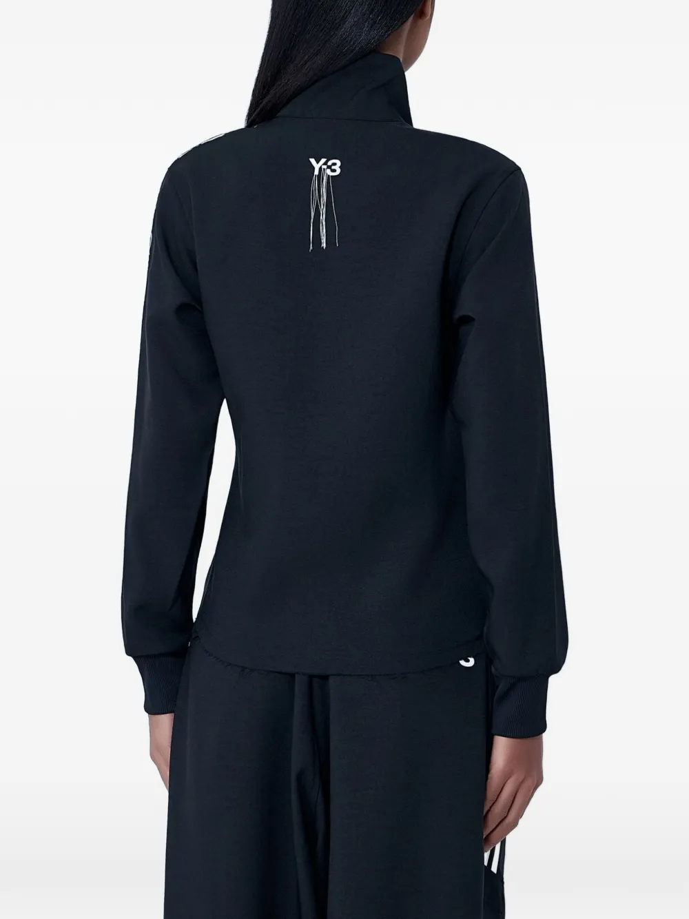 Y-3 Sweater met rits Zwart