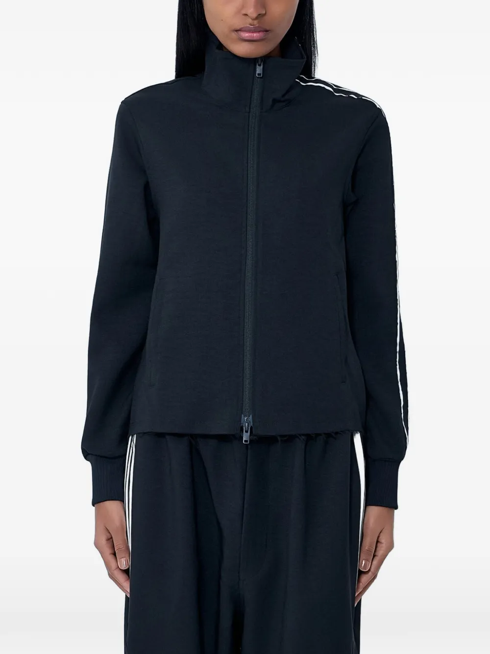Y-3 Sweater met rits Zwart
