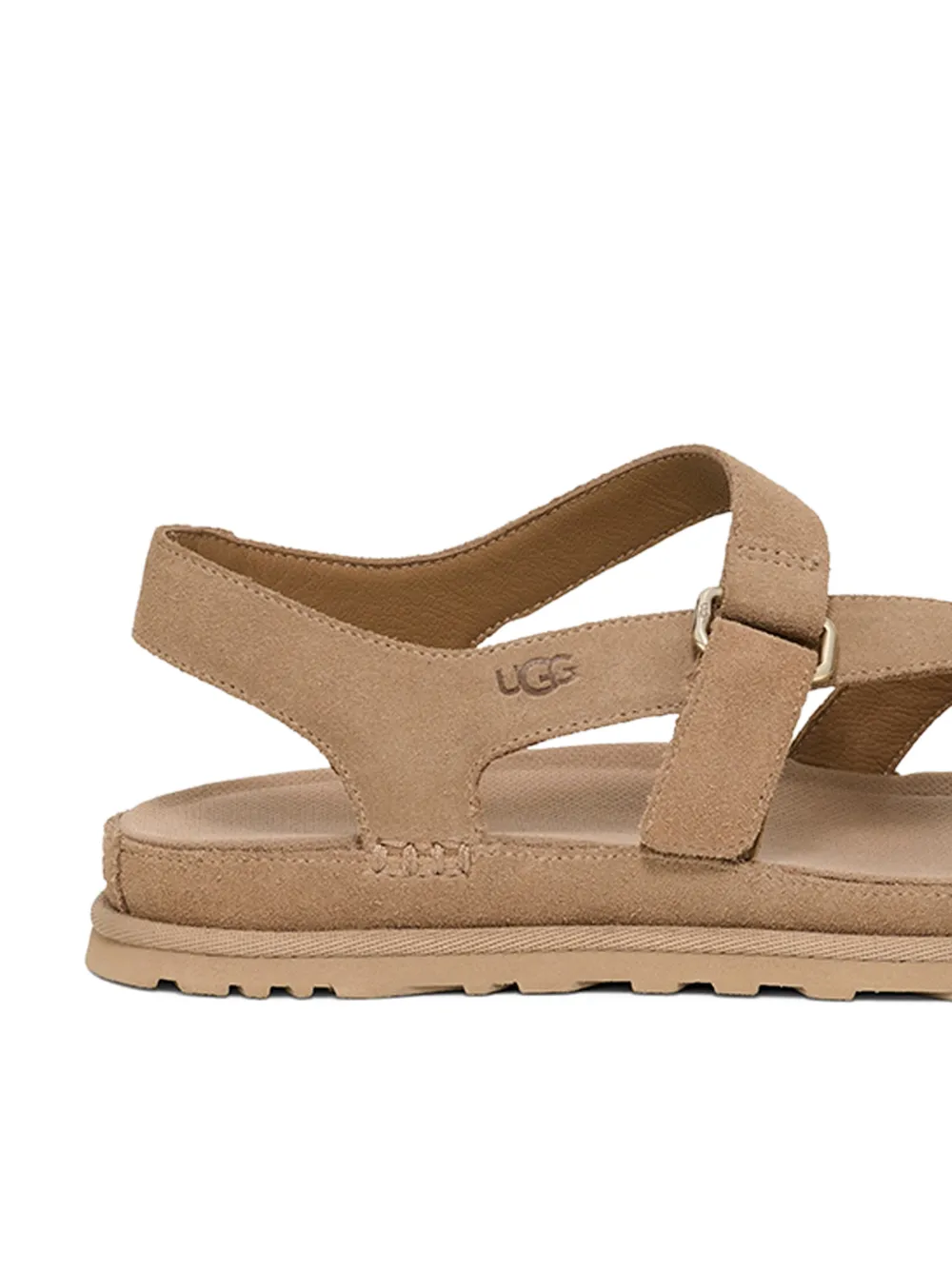 UGG Sandalen met T-bandje en gesp Beige