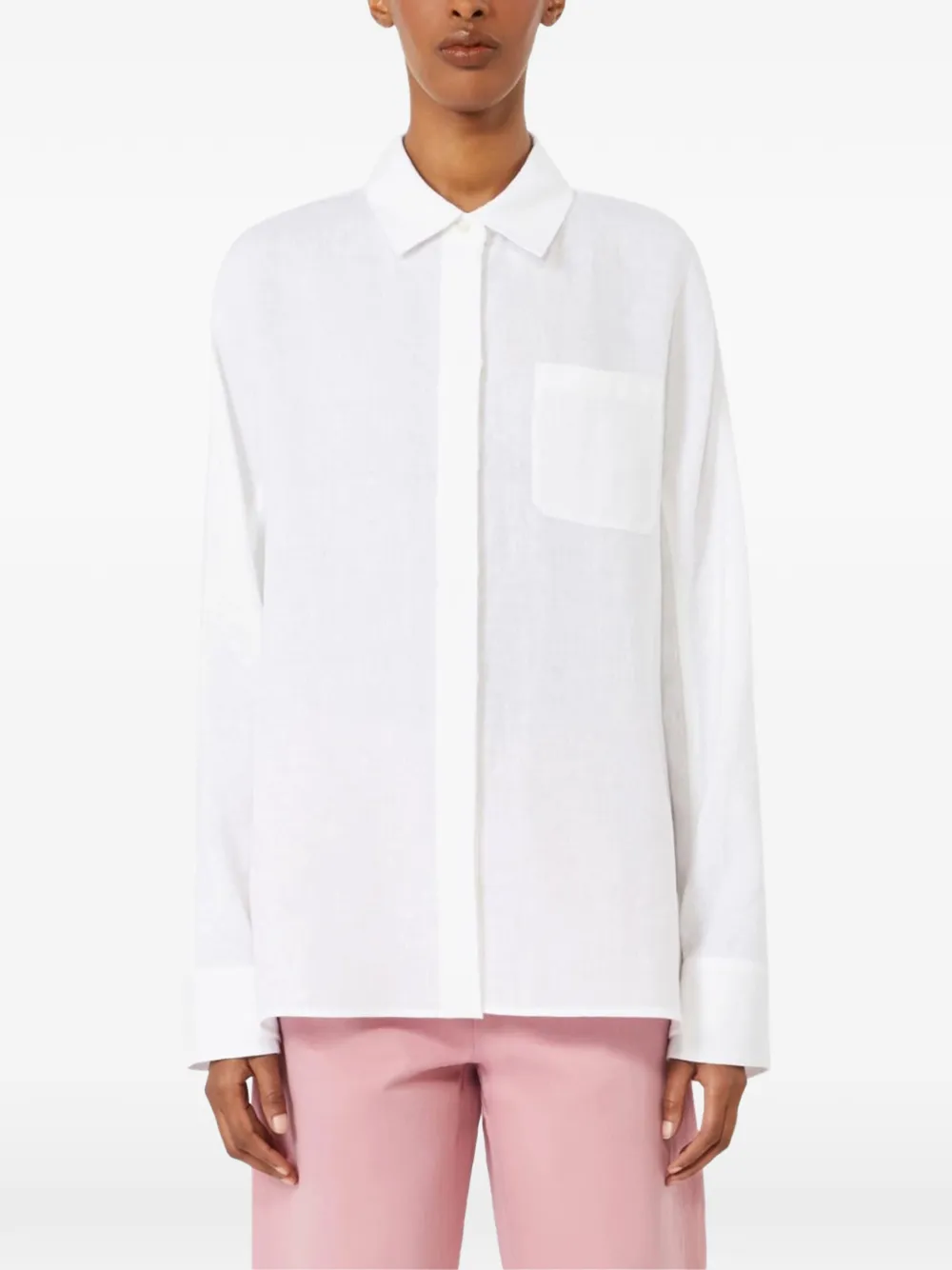 'S Max Mara Overhemd met borstzak Wit