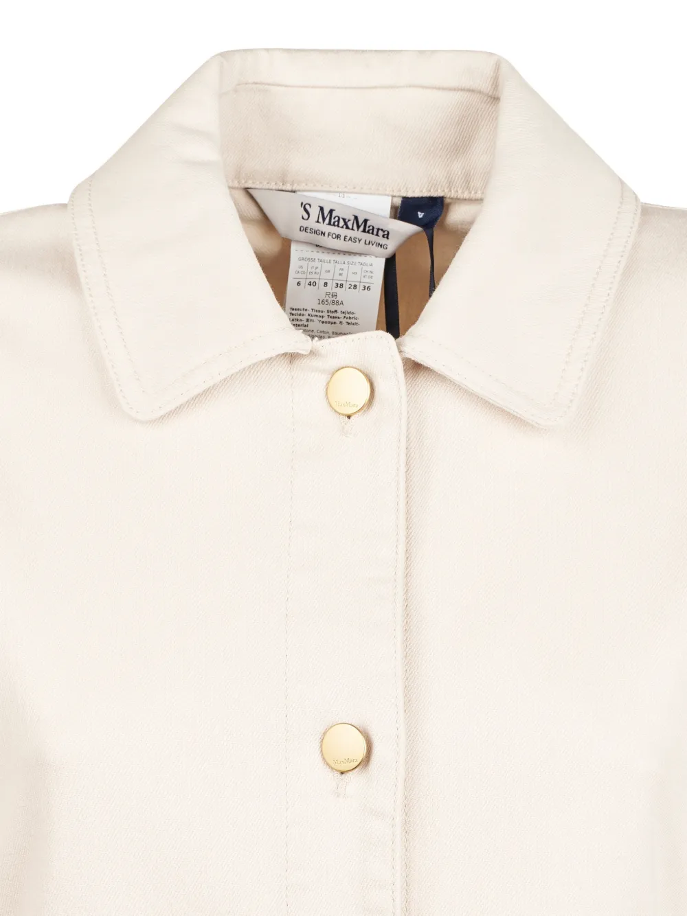 'S Max Mara Blousejurk met knopen Beige
