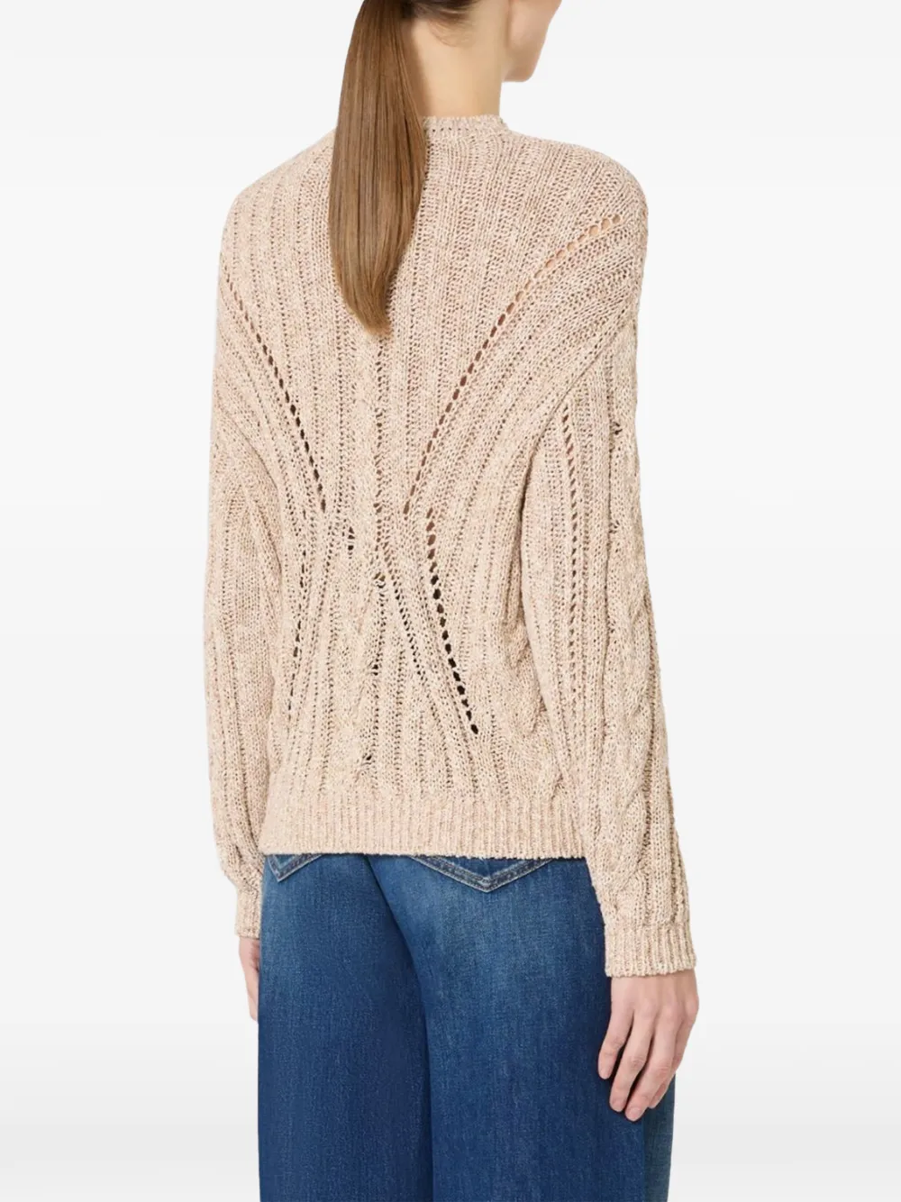 Max Mara Gebreide top Beige
