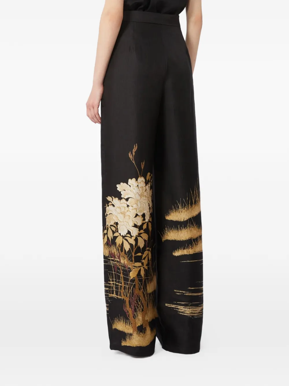 Max Mara Palazzo broek Zwart
