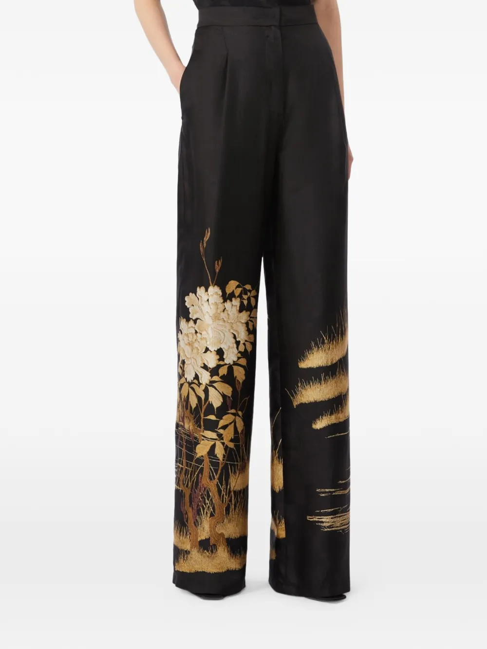 Max Mara Palazzo broek Zwart