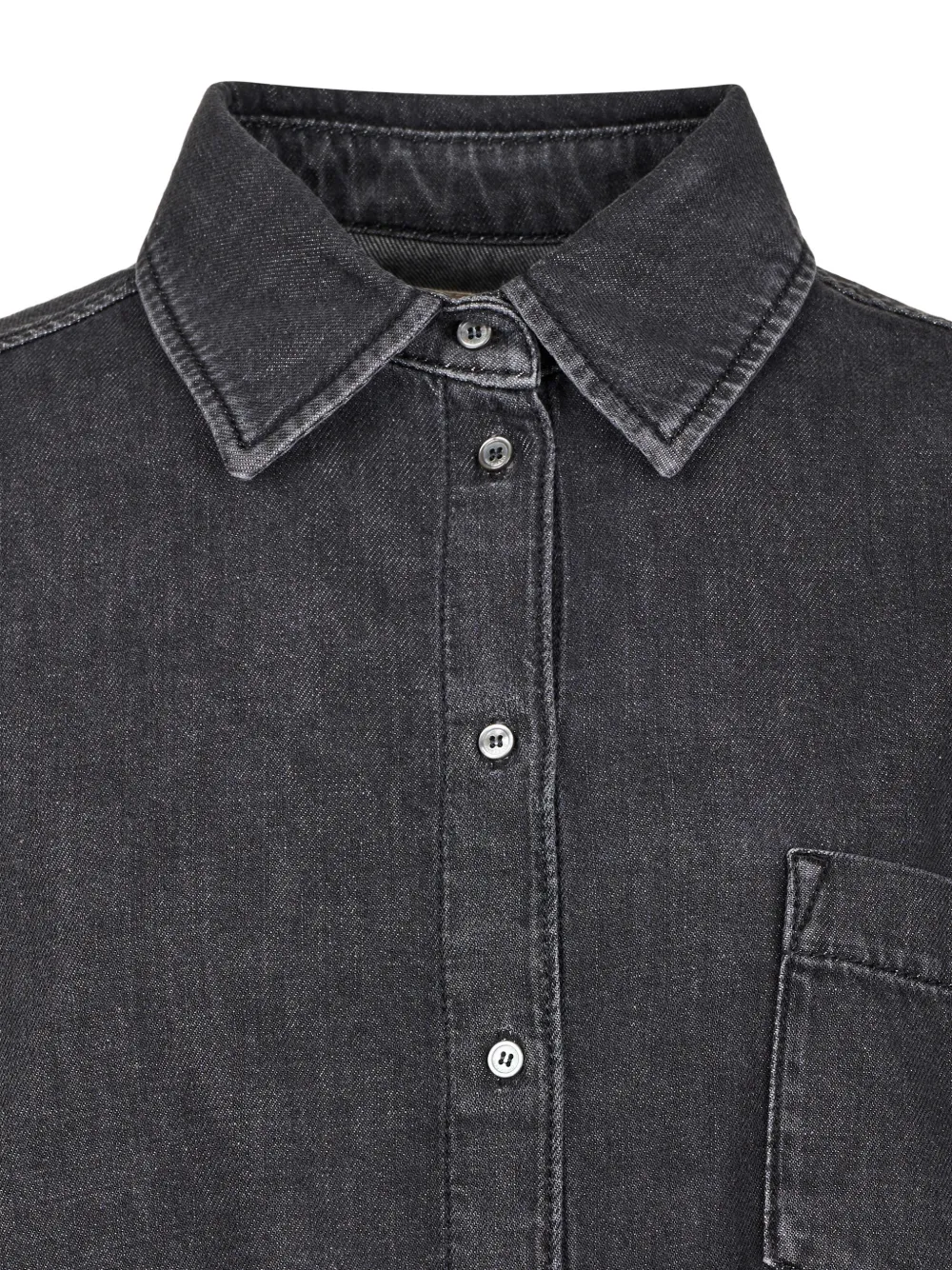  Weekend Max Mara Patch-pocket Denim Shirt - Black 