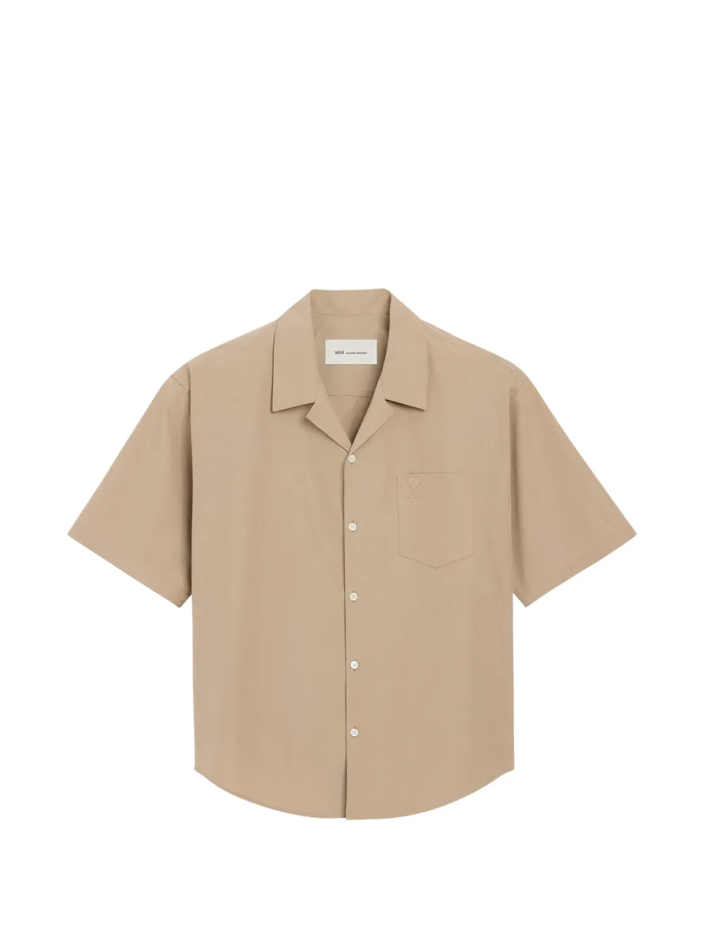 AMI Paris Hemd mit Stickerei - Nude