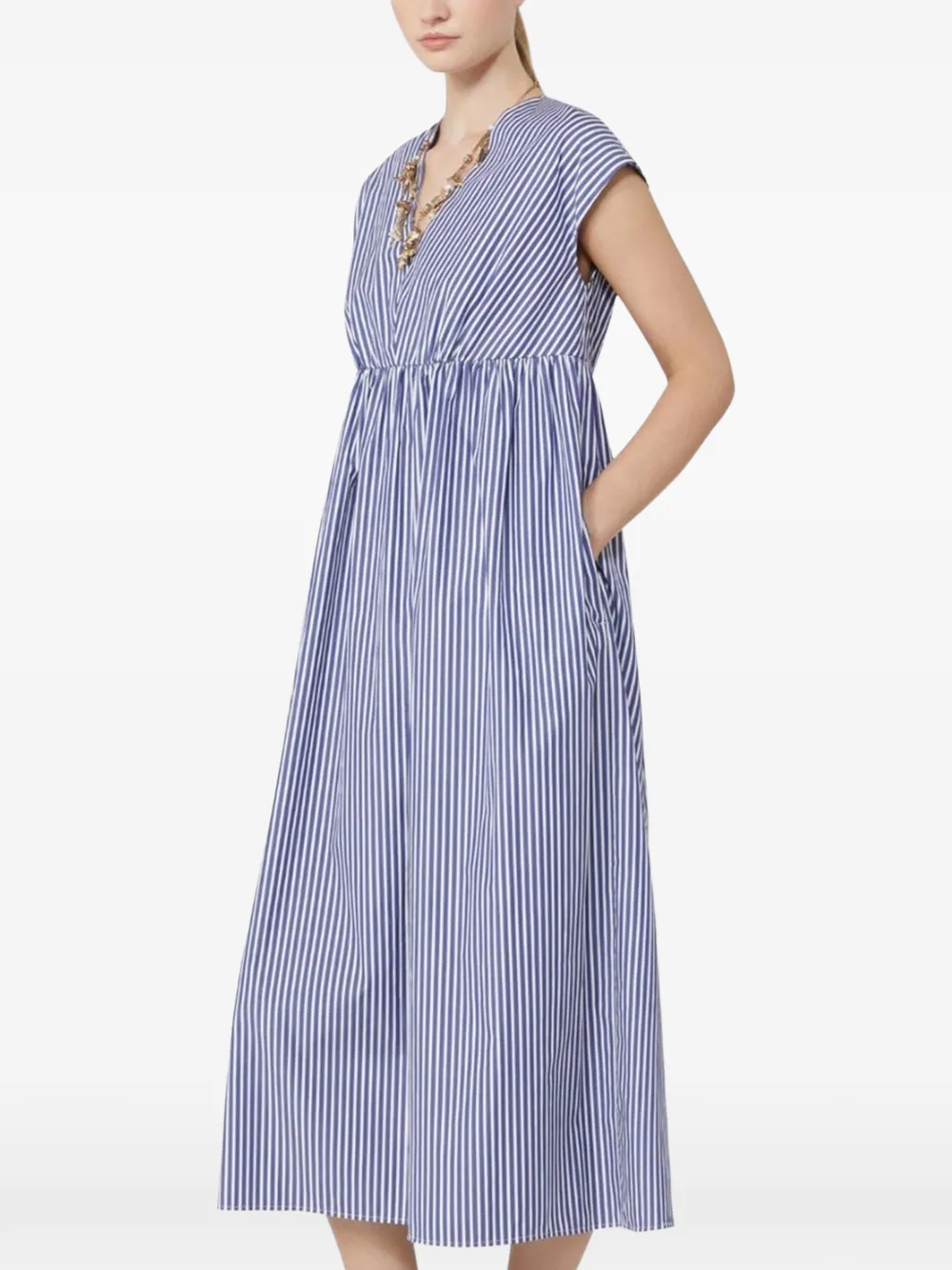  Weekend Max Mara Striped Dress - Blue 