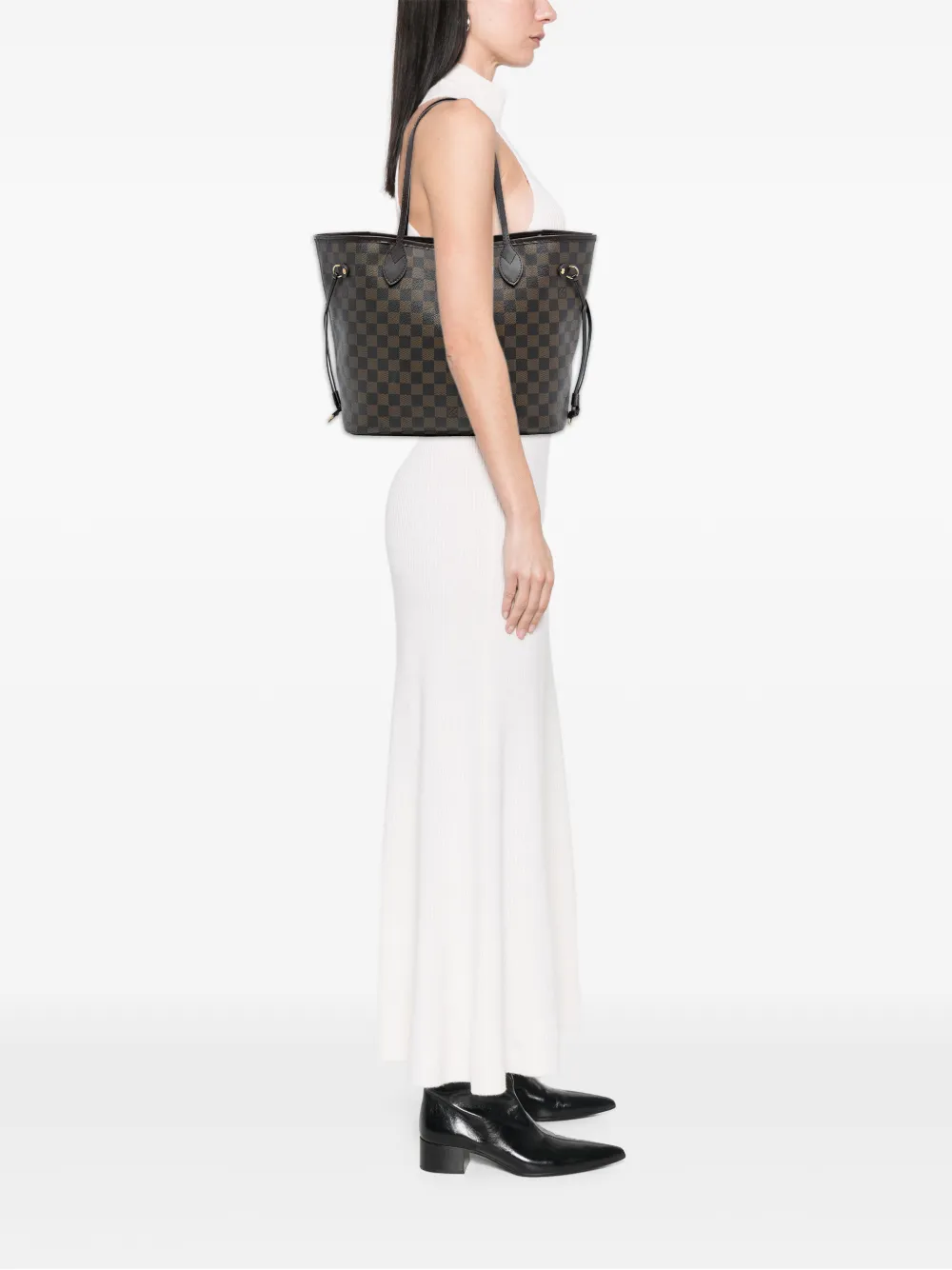 Louis Vuitton Pre-Owned 2008 Damier Ebene Neverfull MM tote bag - Marrone