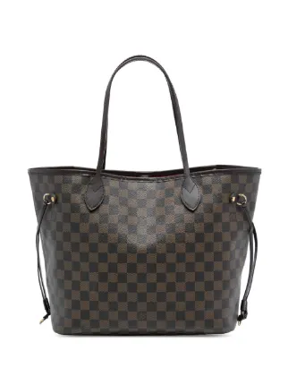 Louis Vuitton ダミエ・エベヌ トートバッグ Louis Vuitton Pre-Owned 2008 ダミエ エベヌ ネヴァーフル MM トート