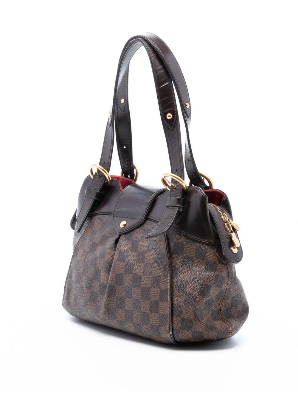 2009 Damier Ebene Sistina Pm Shoulder Bag