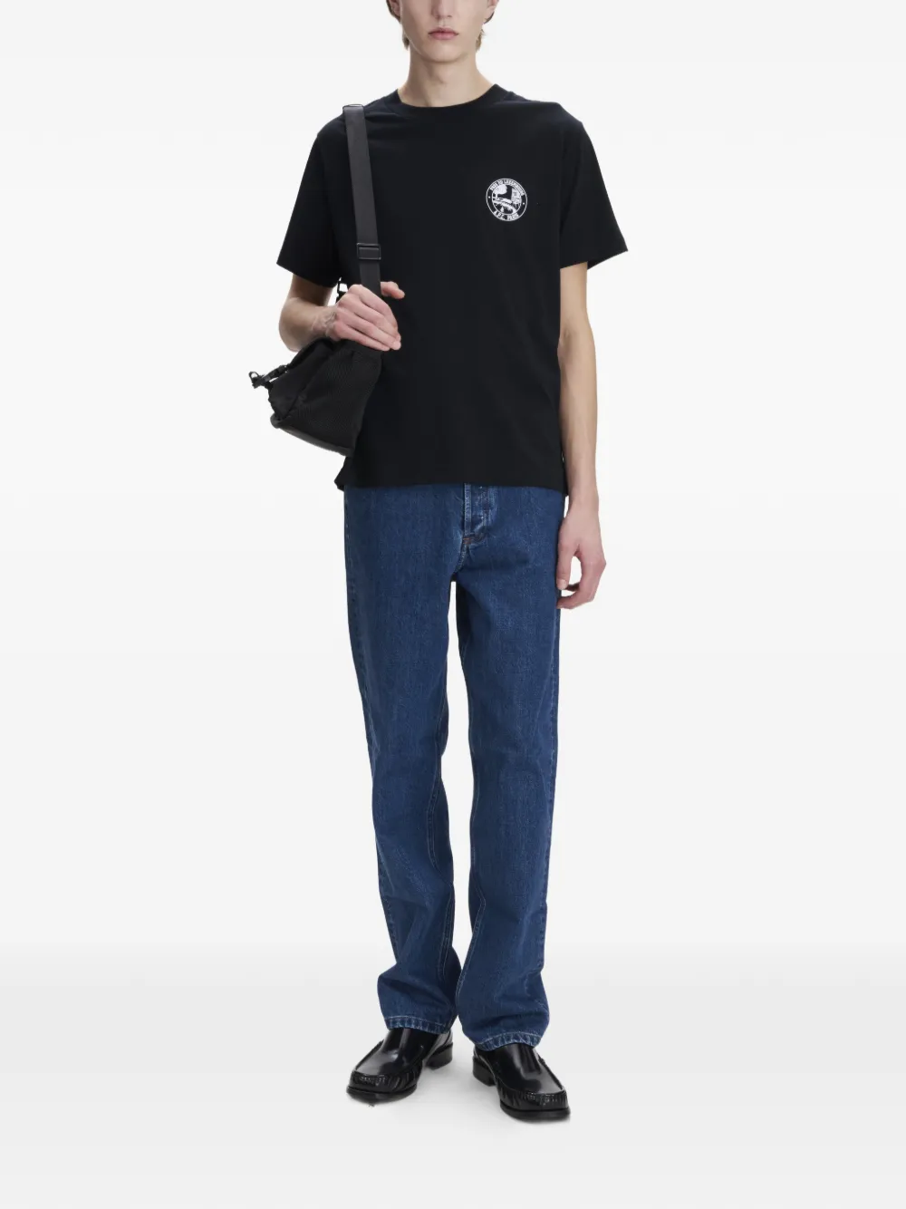 A.P.C. T-shirt met grafische print Zwart