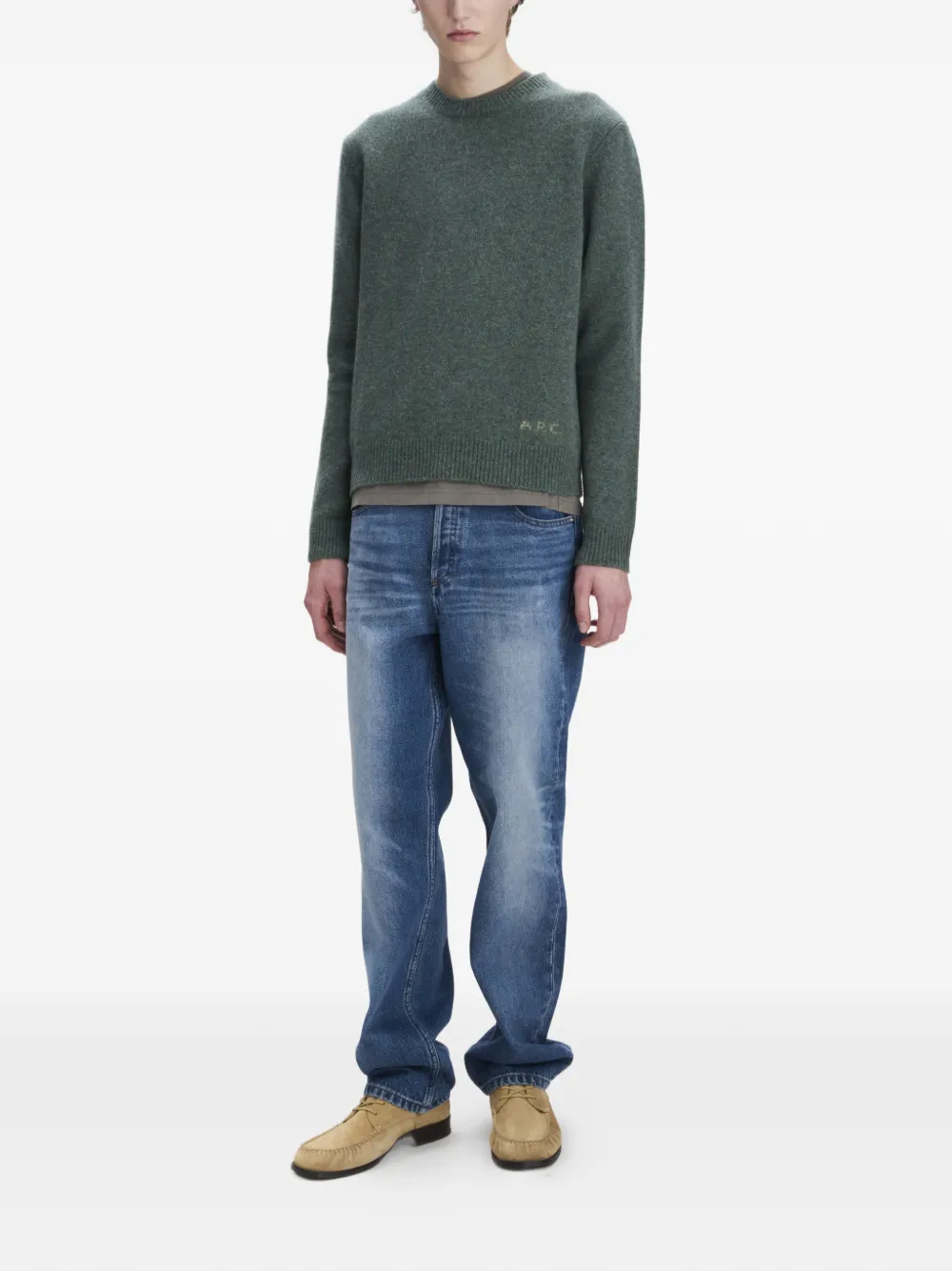  A.p.c. Jersey Con Cuello Redondo - Verde 