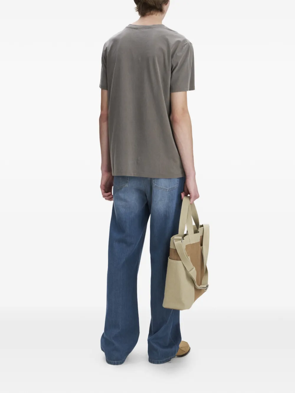 A.P.C. T-shirt met logoprint Grijs