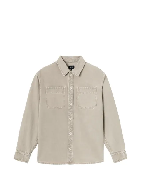 A.P.C. chest-pocket long-sleeve shirt