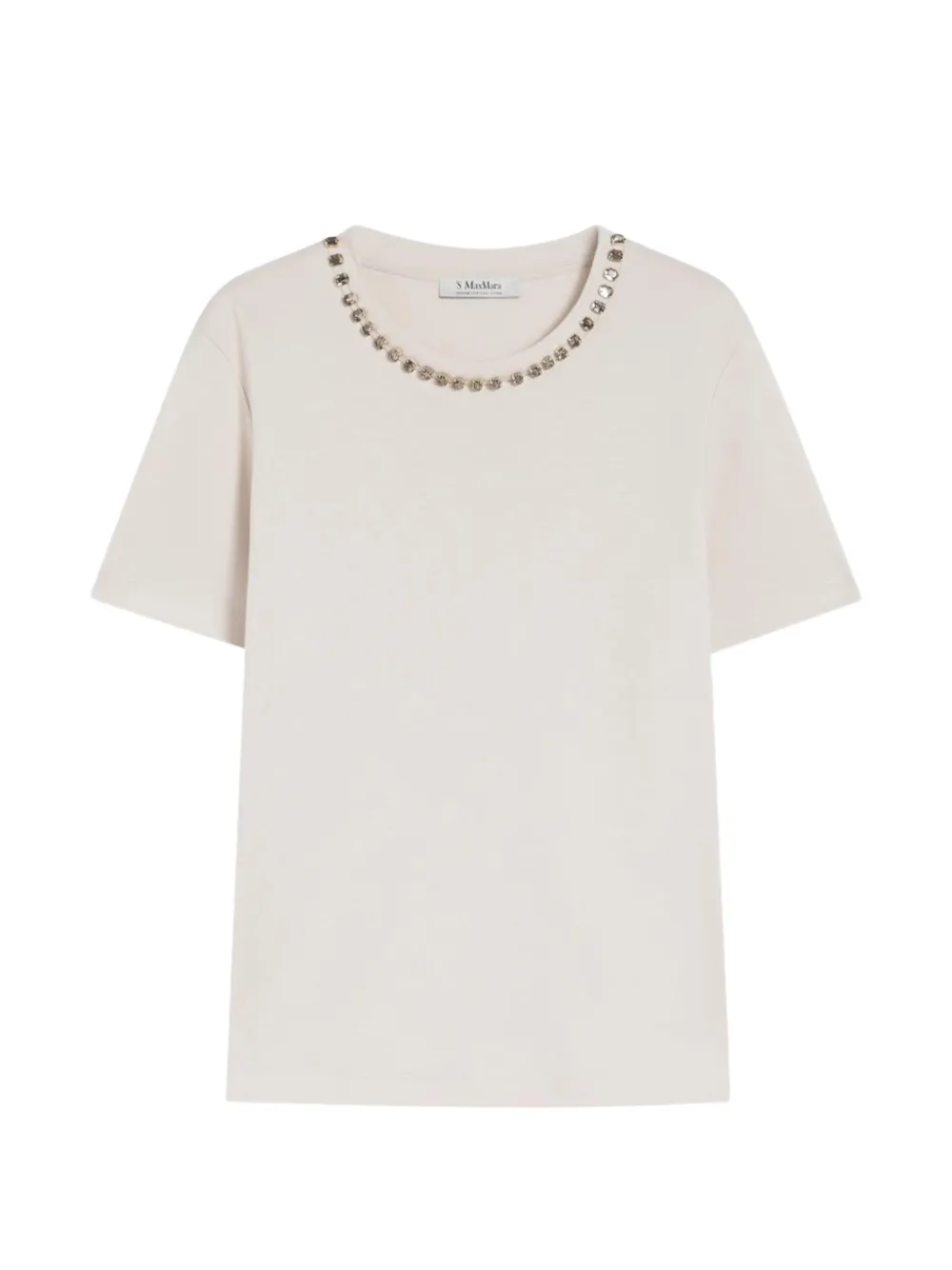 'S Max Mara beaded T-shirt - Toni neutri