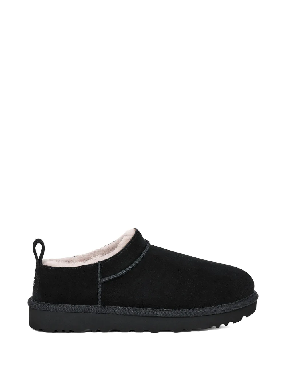 UGG round-toeleather slippers - Nero