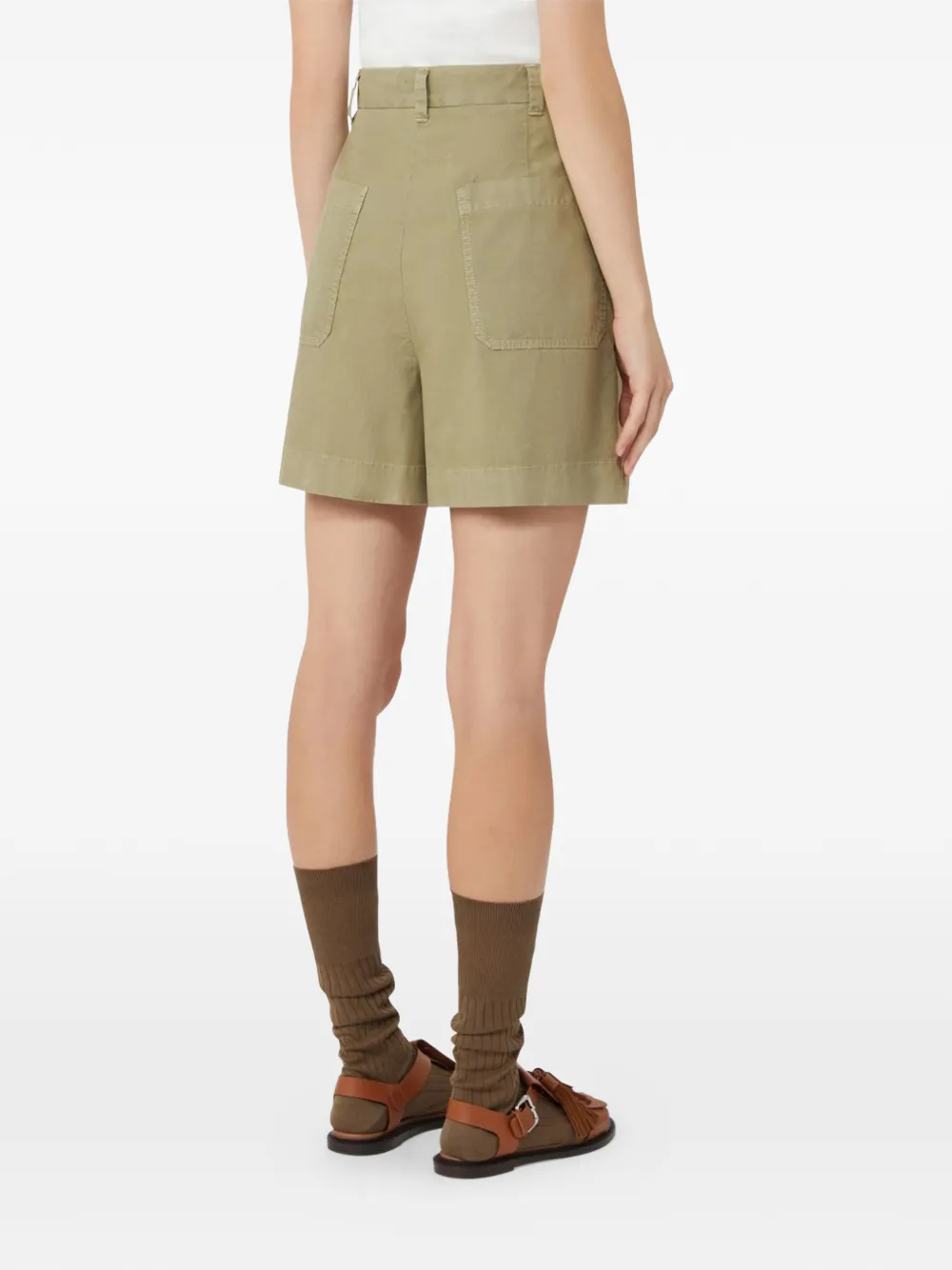Weekend Max Mara Armonia geplooide shorts Beige