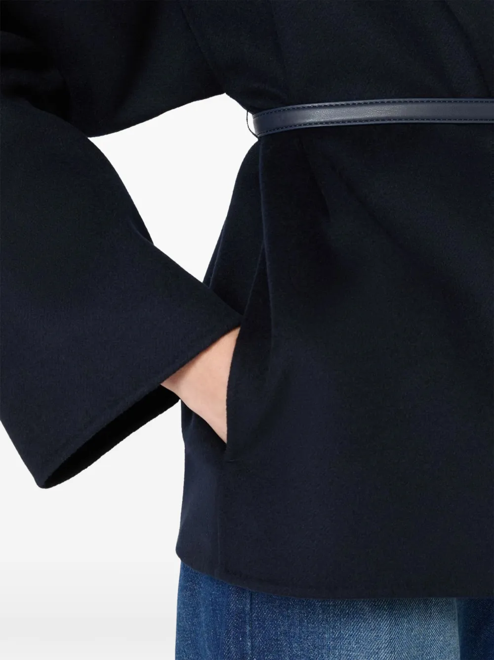  Max Mara Belted Jacket - Blue 