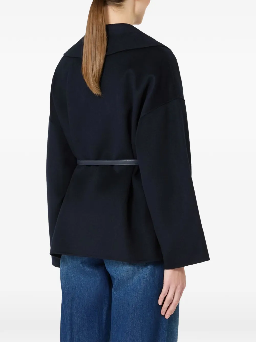  Max Mara Belted Jacket - Blue 