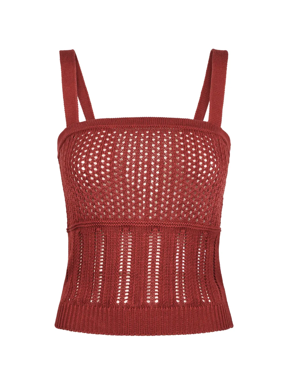 Max Mara sleeveless knitted top - Rosso