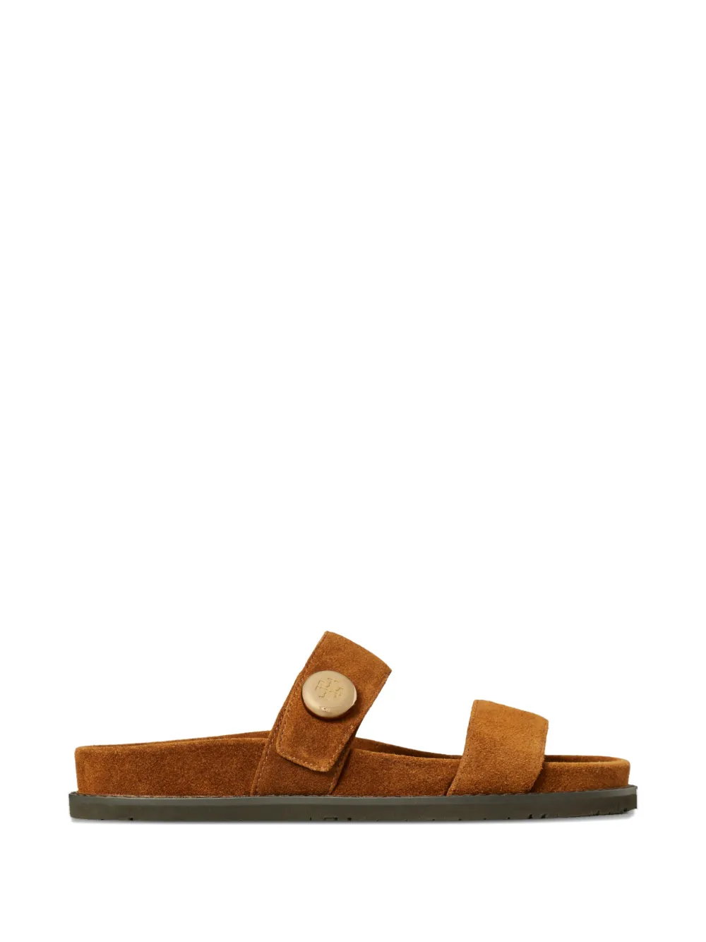 Tory Burch Suède sandalen Bruin