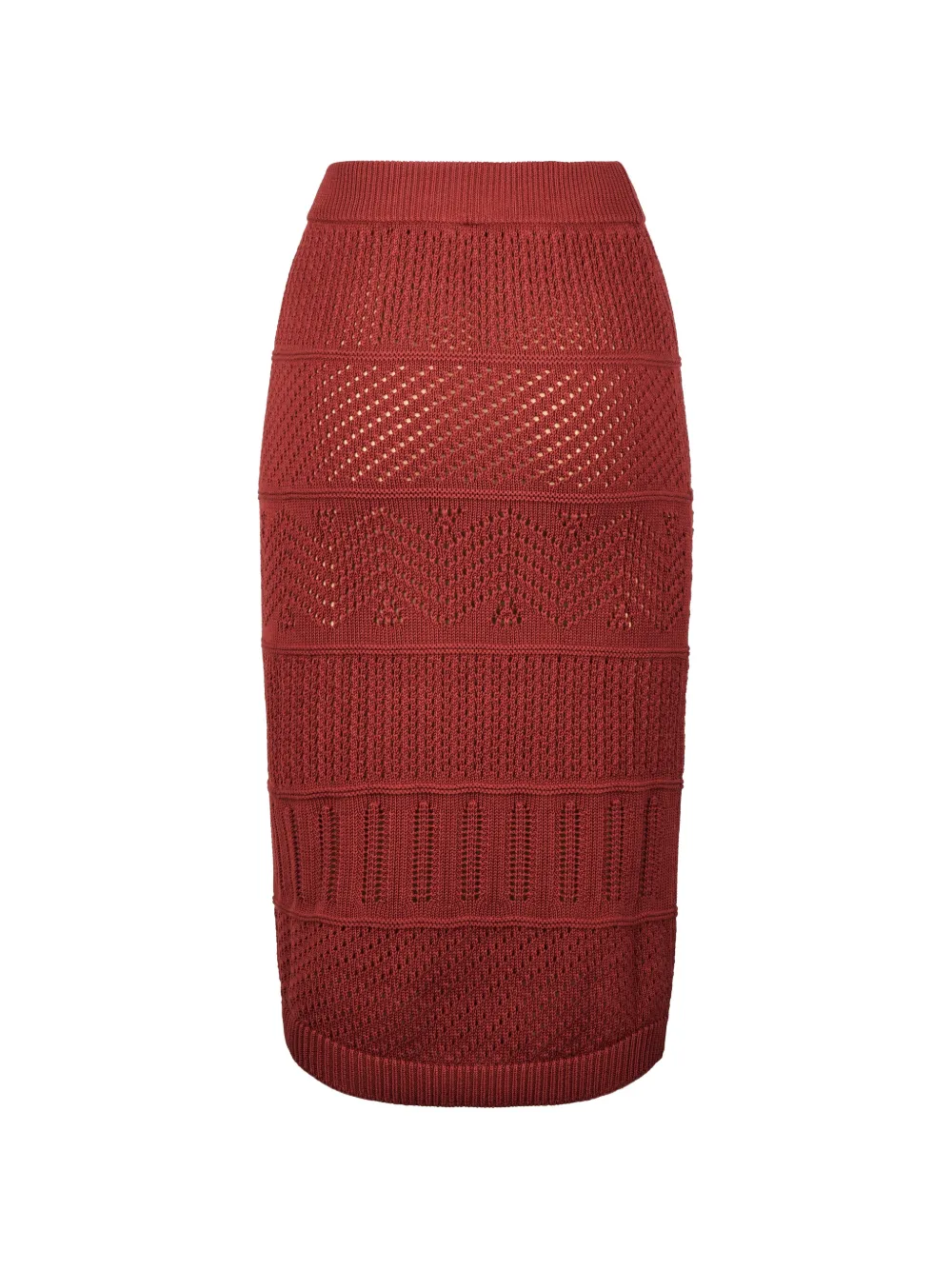 Max Mara Gebreide rok Rood