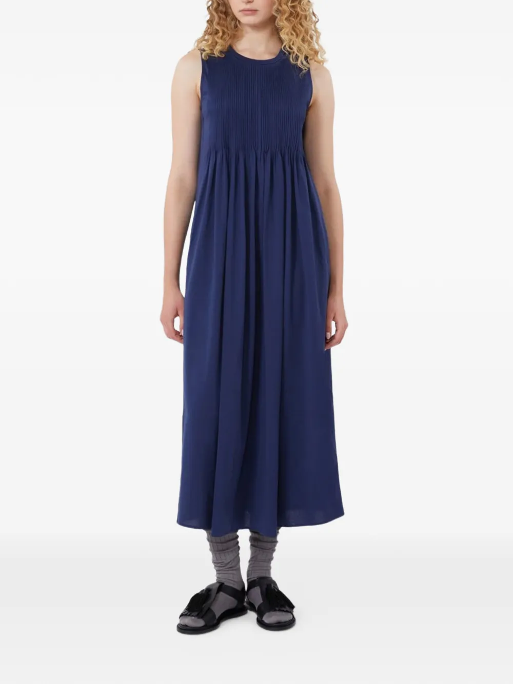  Weekend Max Mara Sleeveless Midi Dress - Blue 