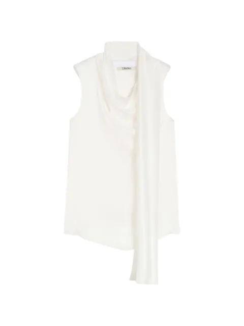 'S Max Mara drape sleeveless blouse