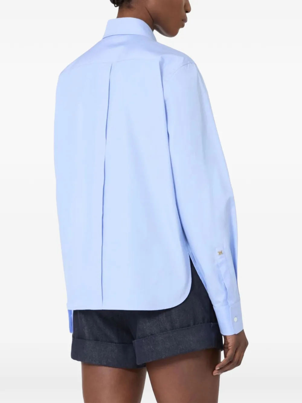  Max Mara Camisa Azul 