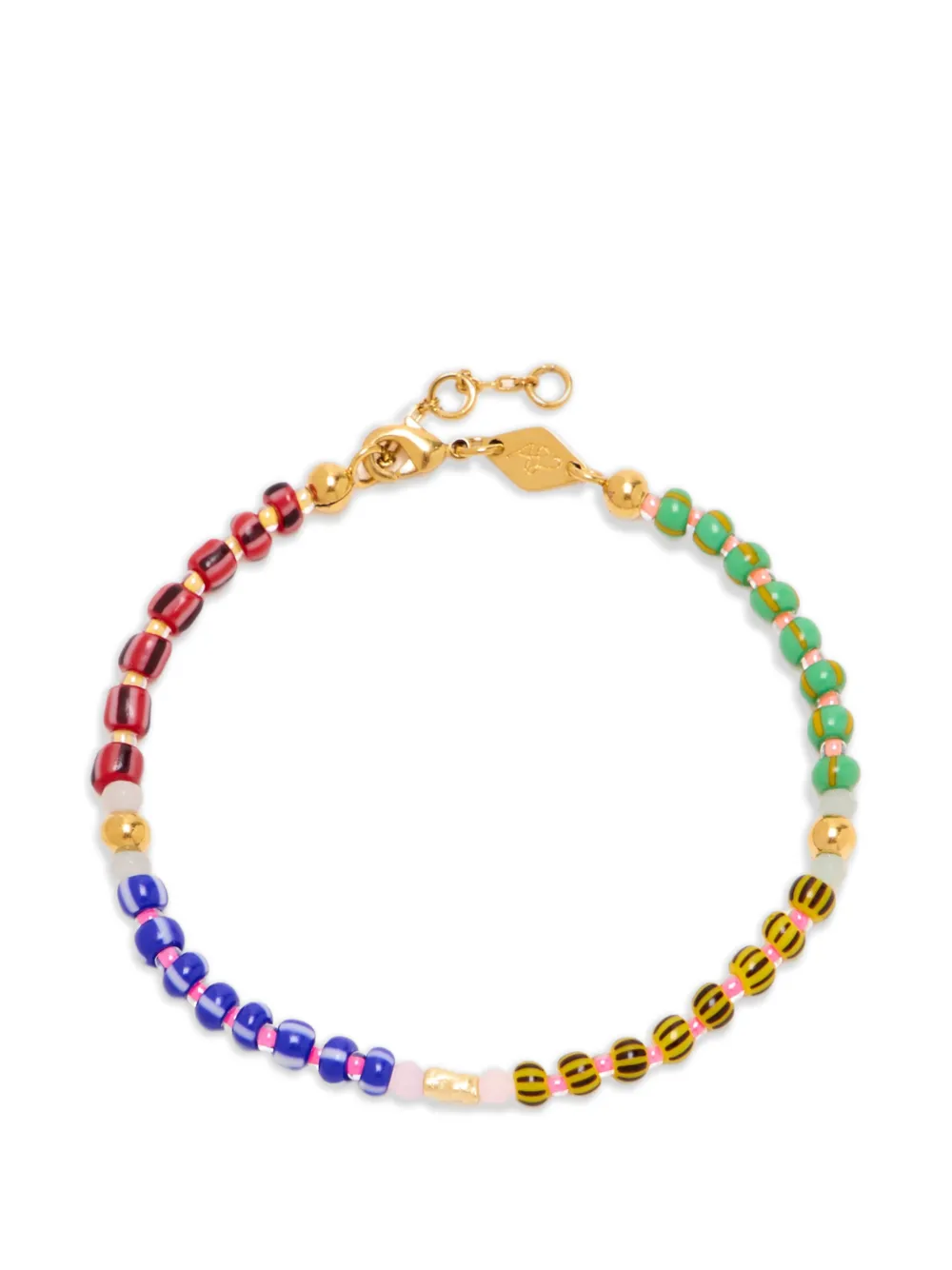 Anni Lu striped beaded bracelet - Oro