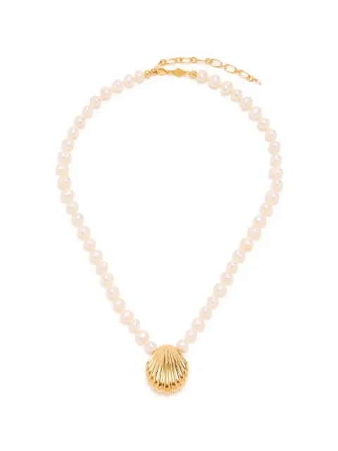 Anni Lu collier de perles à pendentif coquillage
