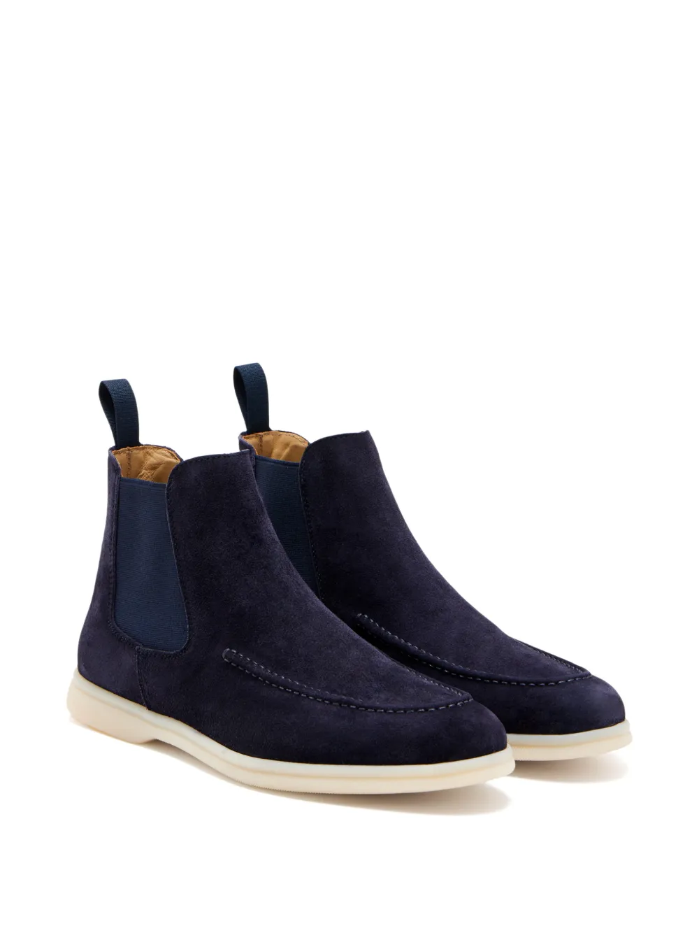 Scarosso Eugenia topstitch chelsea boots Blauw