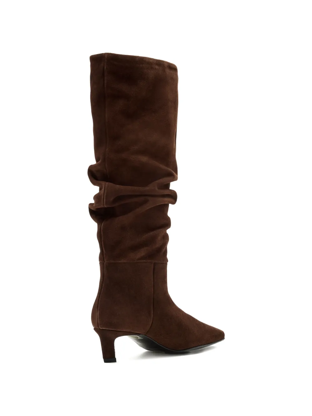 ALOHAS Kalila laarzen met ruches en puntige neus Bruin