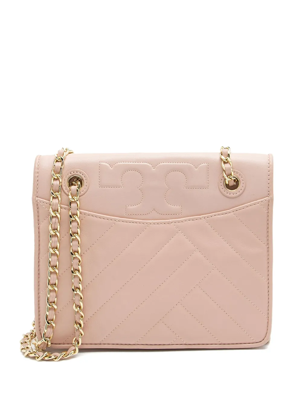 Tory Burch Alexa chevron chain cross body bag - Rosa