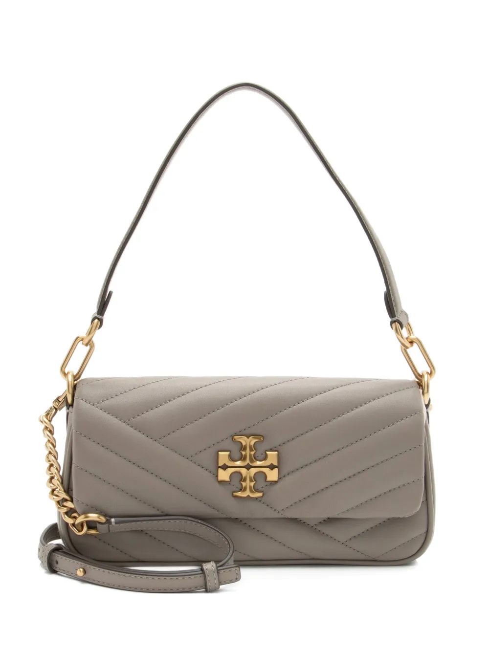 Tory Burch small Kira leather shoulder bag - Grigio