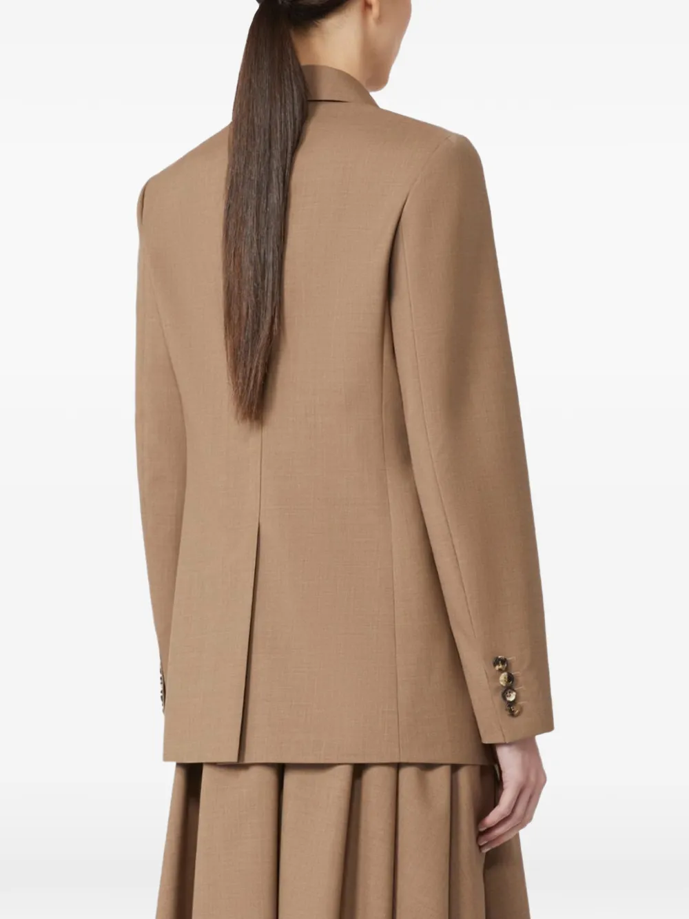  Max Mara Notch-lapel Single-breasted Blazer - Brown 