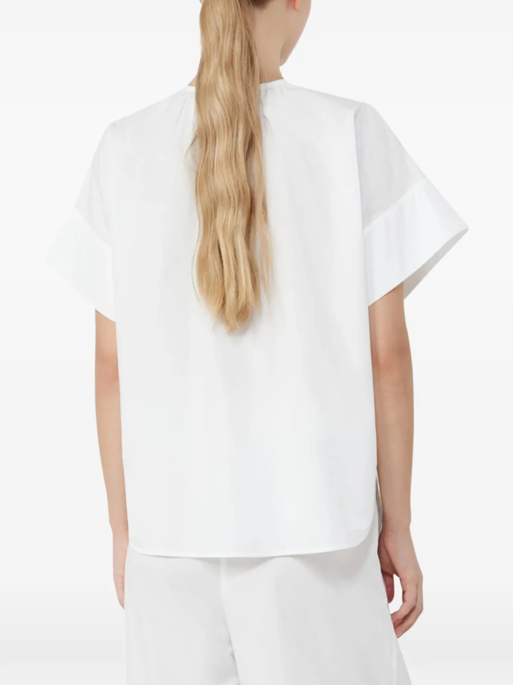  Weekend Max Mara Gathered Blouse - White 