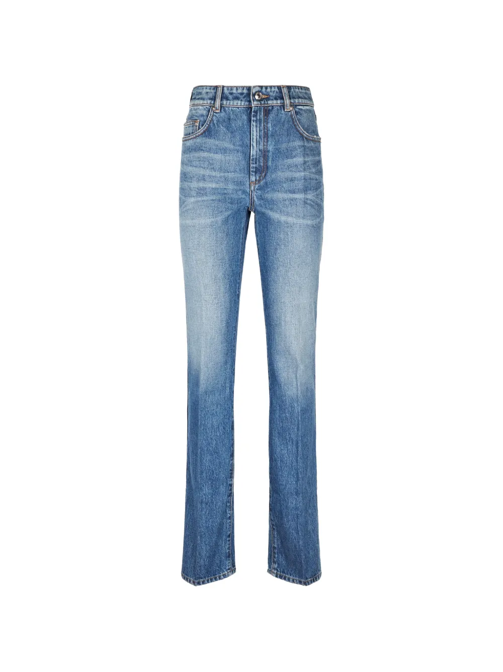 Sportmax split-back denim jeans - Blu