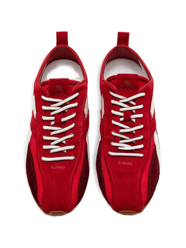 ALOHAS TB.304 Panelled lace-up Sneakers | Red | FARFETCH